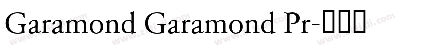 Garamond Garamond Pr字体转换